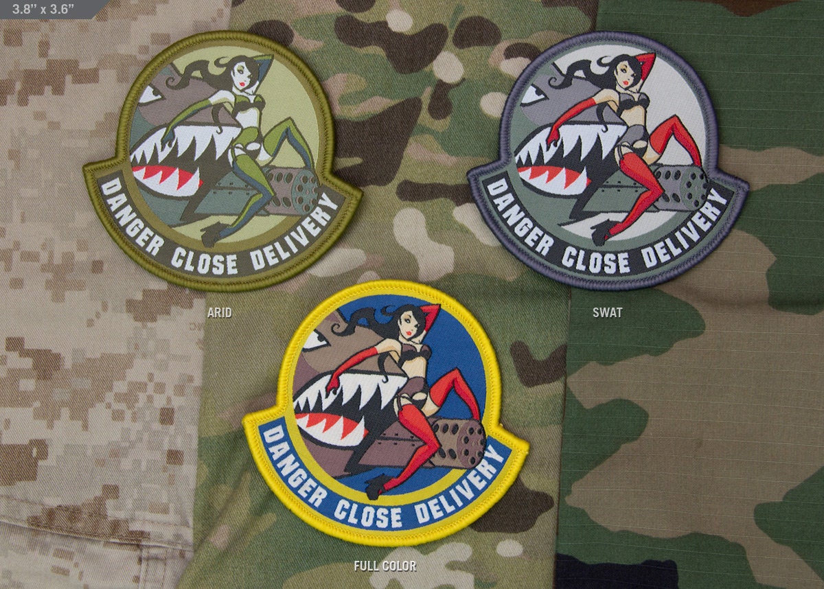 Danger Close - Embroidered Morale Patch