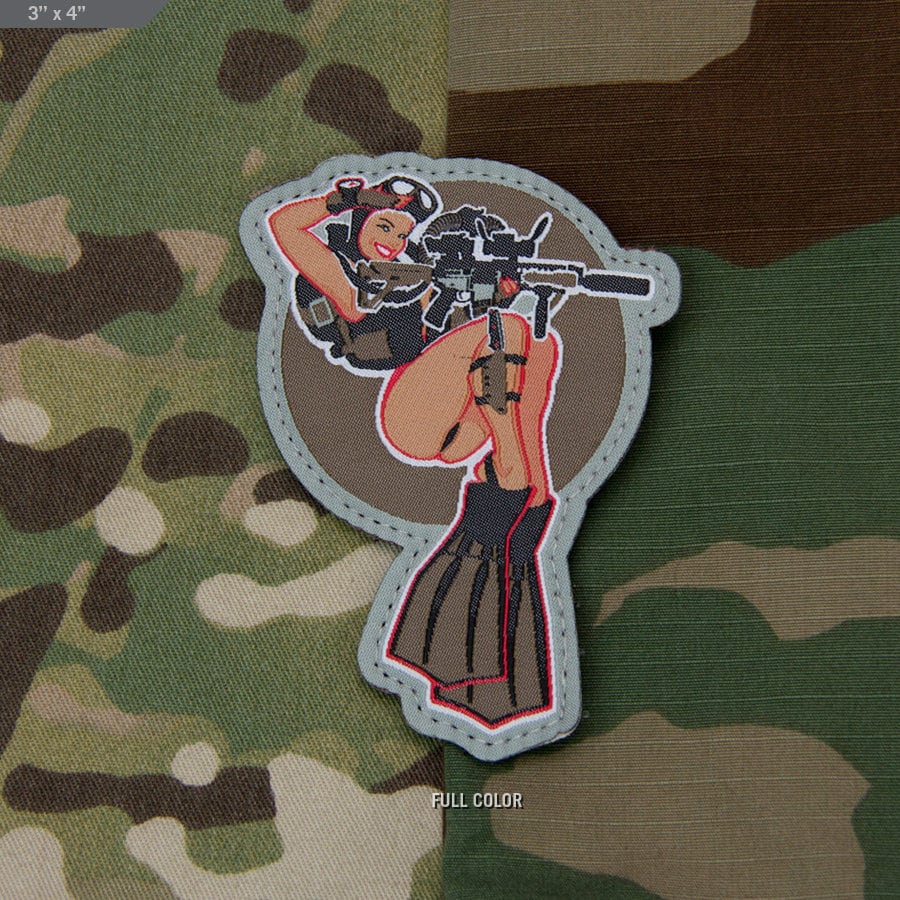 Dive Girl - Embroidered Morale Patch