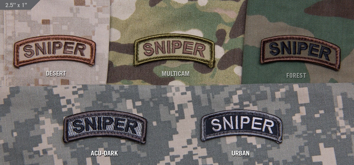 Sniper Tab - Embroidered Morale Patch