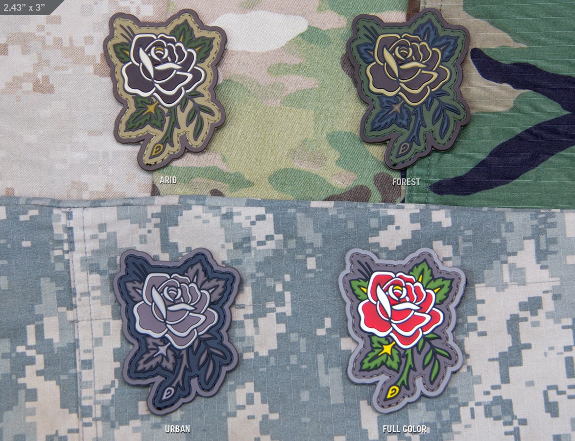 Rose Tattoo - (PVC) Morale Patch