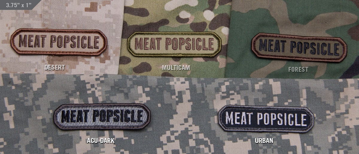 Meat Popsicle - Embroidered Morale Patch