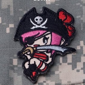 Pirate Girl - Embroidered Morale Patch