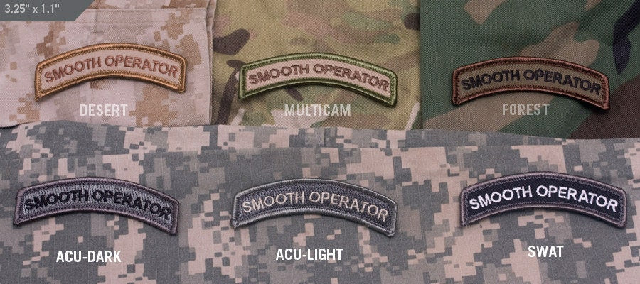 Smooth Operator - Embroidered Morale Patch