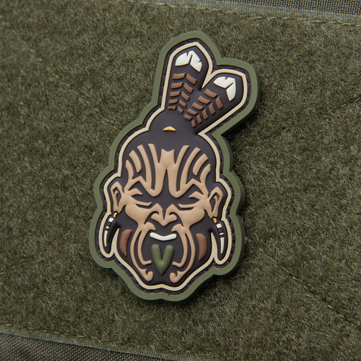 Maori Warrior Head - (PVC) Morale Patch