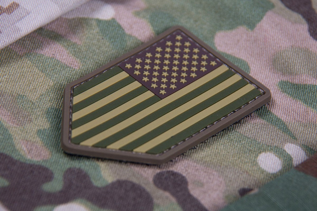 American Flag Vertical - (PVC) Morale Patch