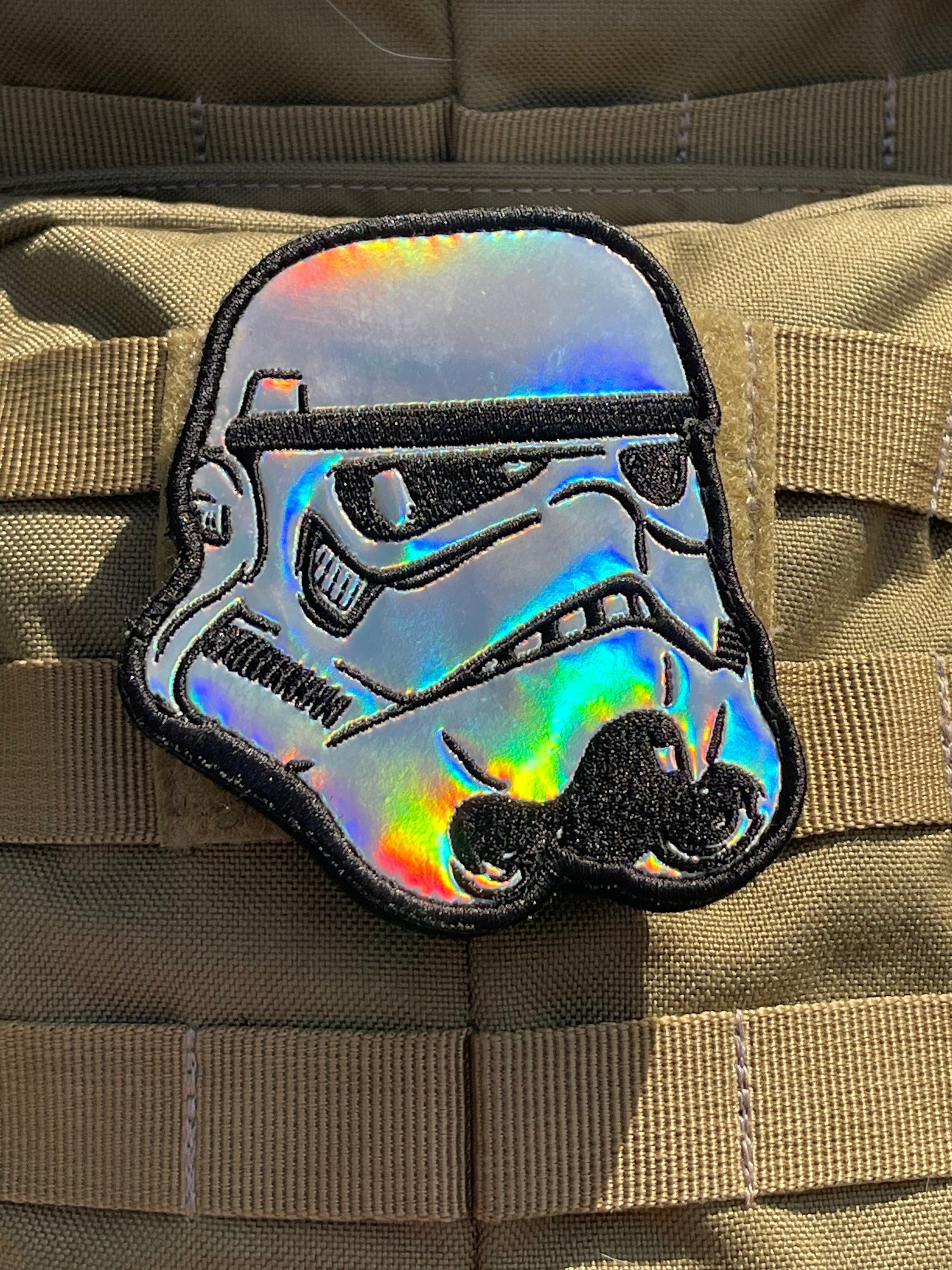 Holographic Stormtrooper Embroidered Morale Patch