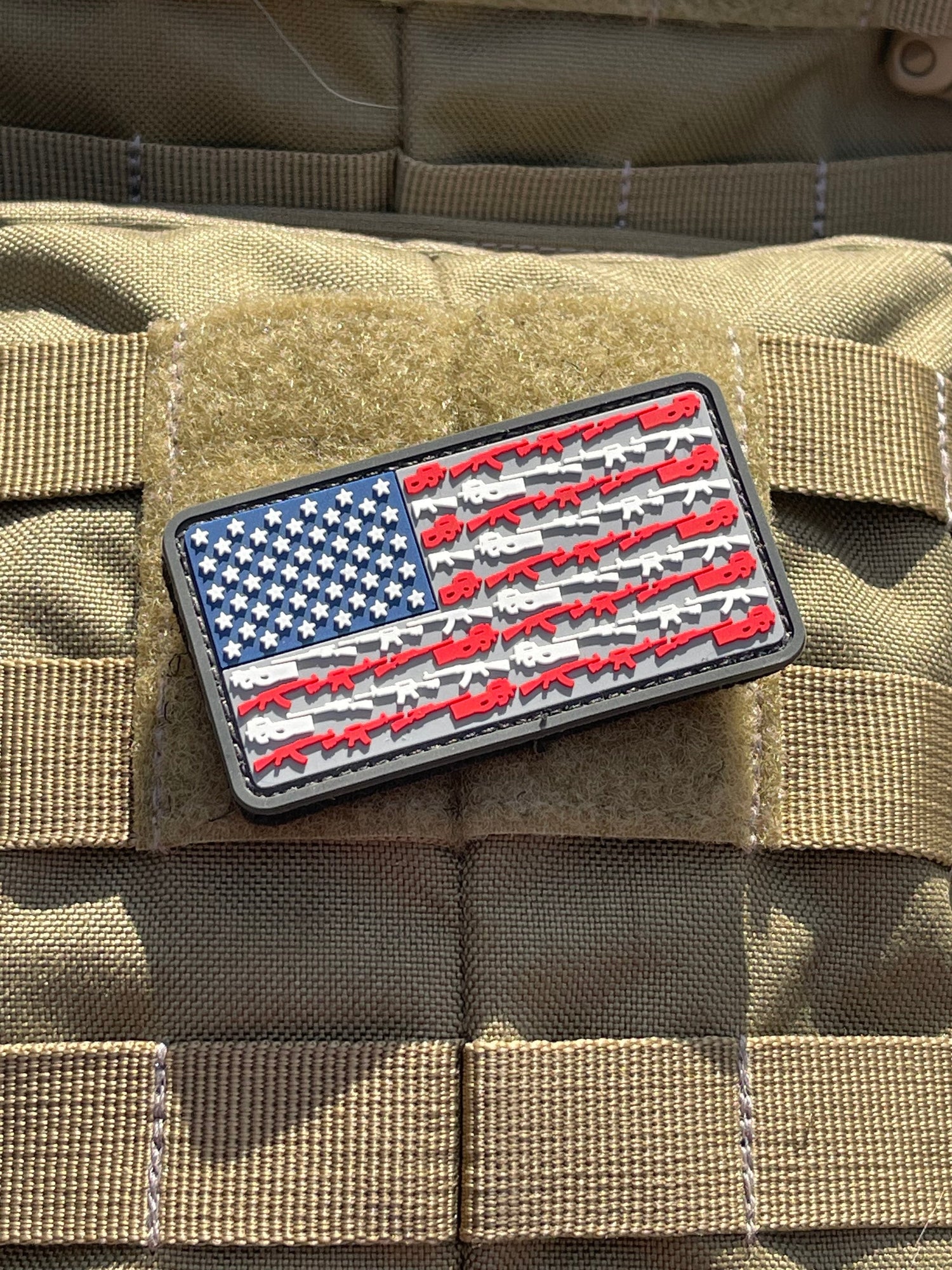 Shooting US Flag - (PVC) Morale Patch