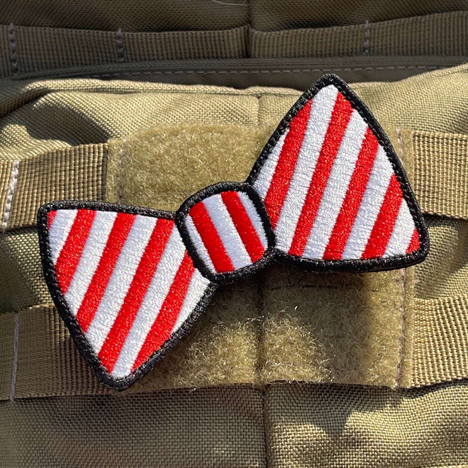 Bow Tie Embroidered Morale Patch