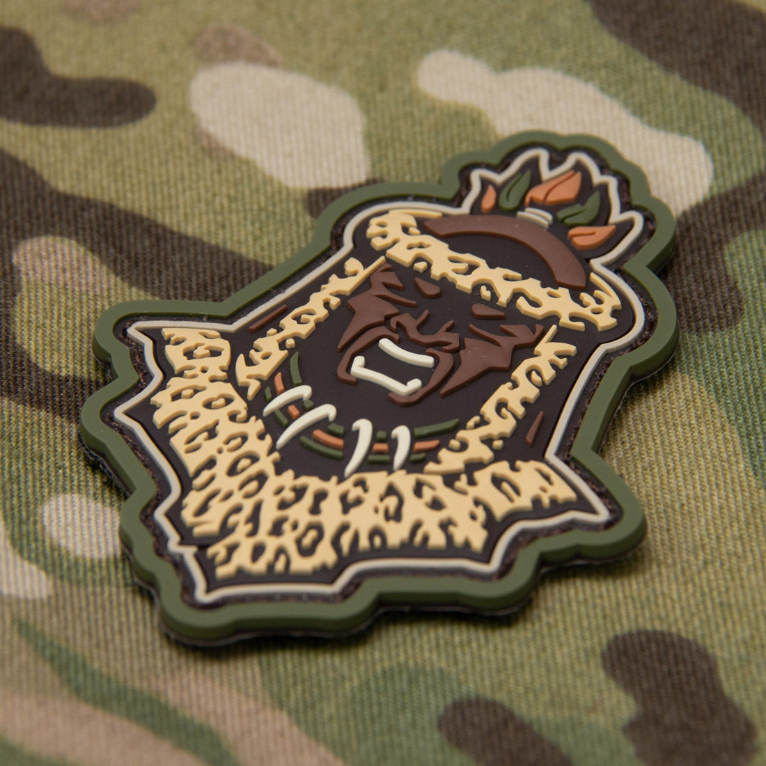 Zulu Warrior Head - (PVC) Morale Patch