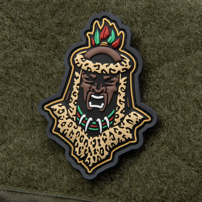 Zulu Warrior Head - (PVC) Morale Patch