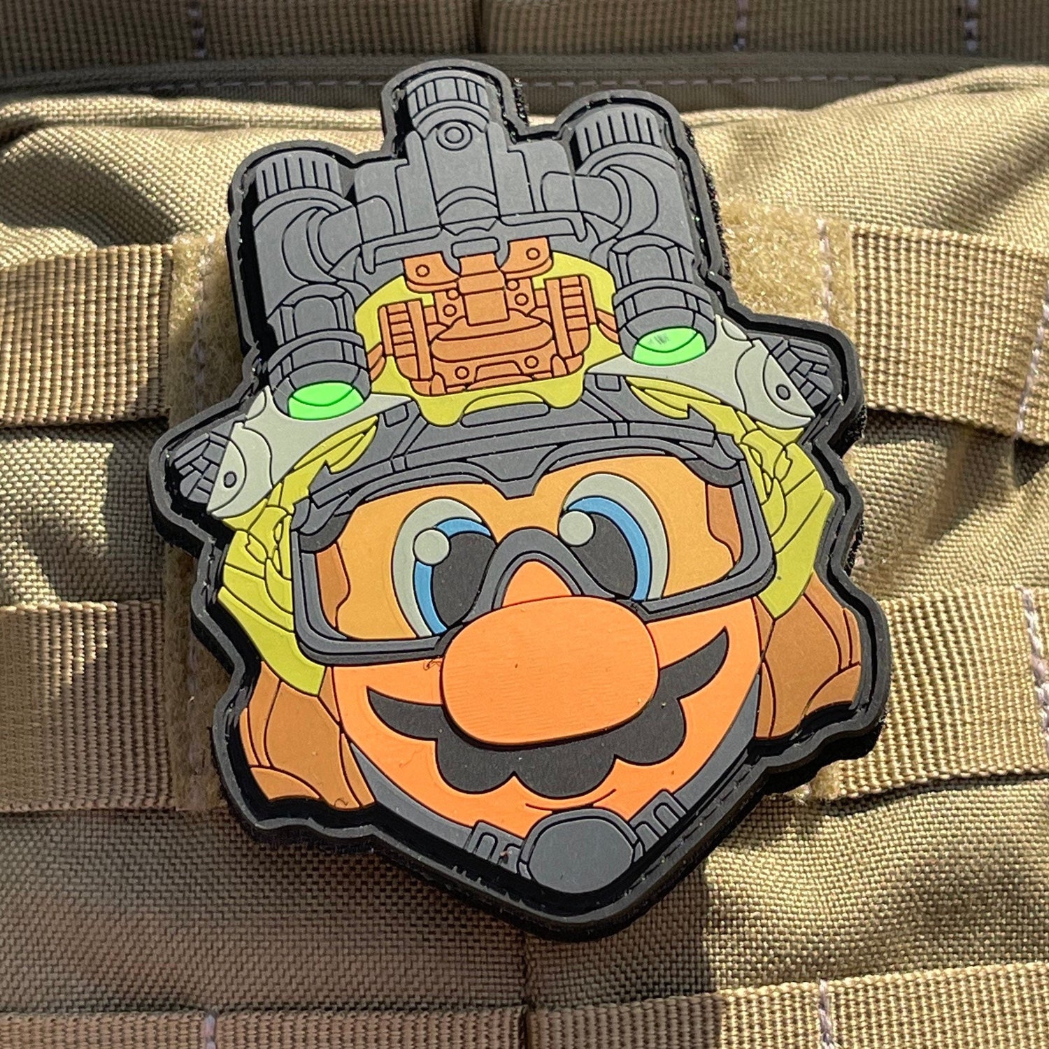 Tactical Mario Night Vision - (PVC) Morale Patch