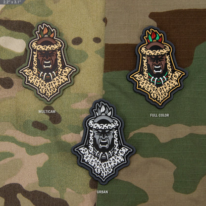 Zulu Warrior Head - (PVC) Morale Patch