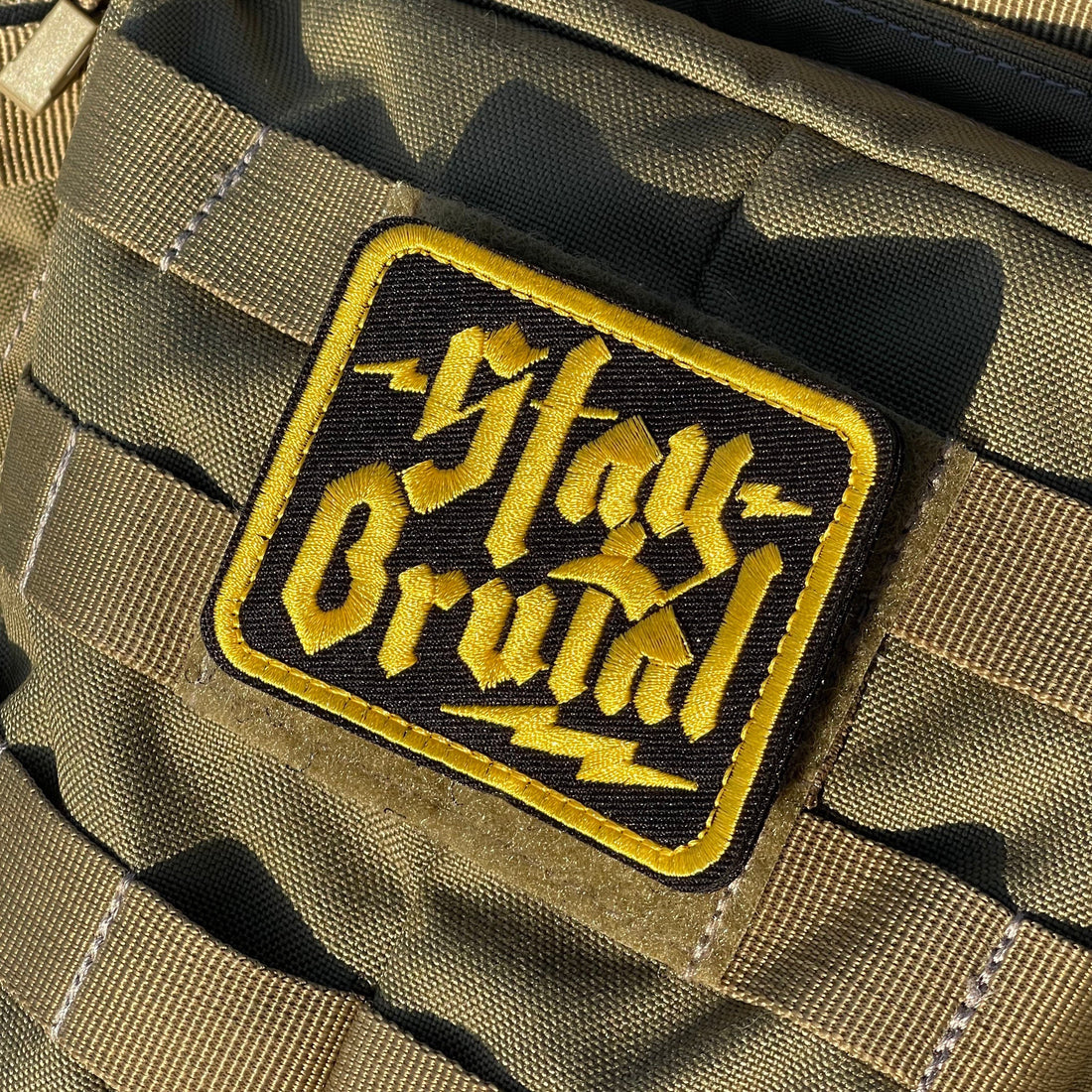 Stay Brutal Embroidered Morale Patch