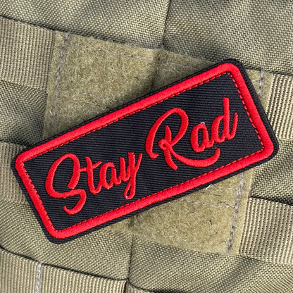 Stay Rad Retro Embroidered Morale Patch