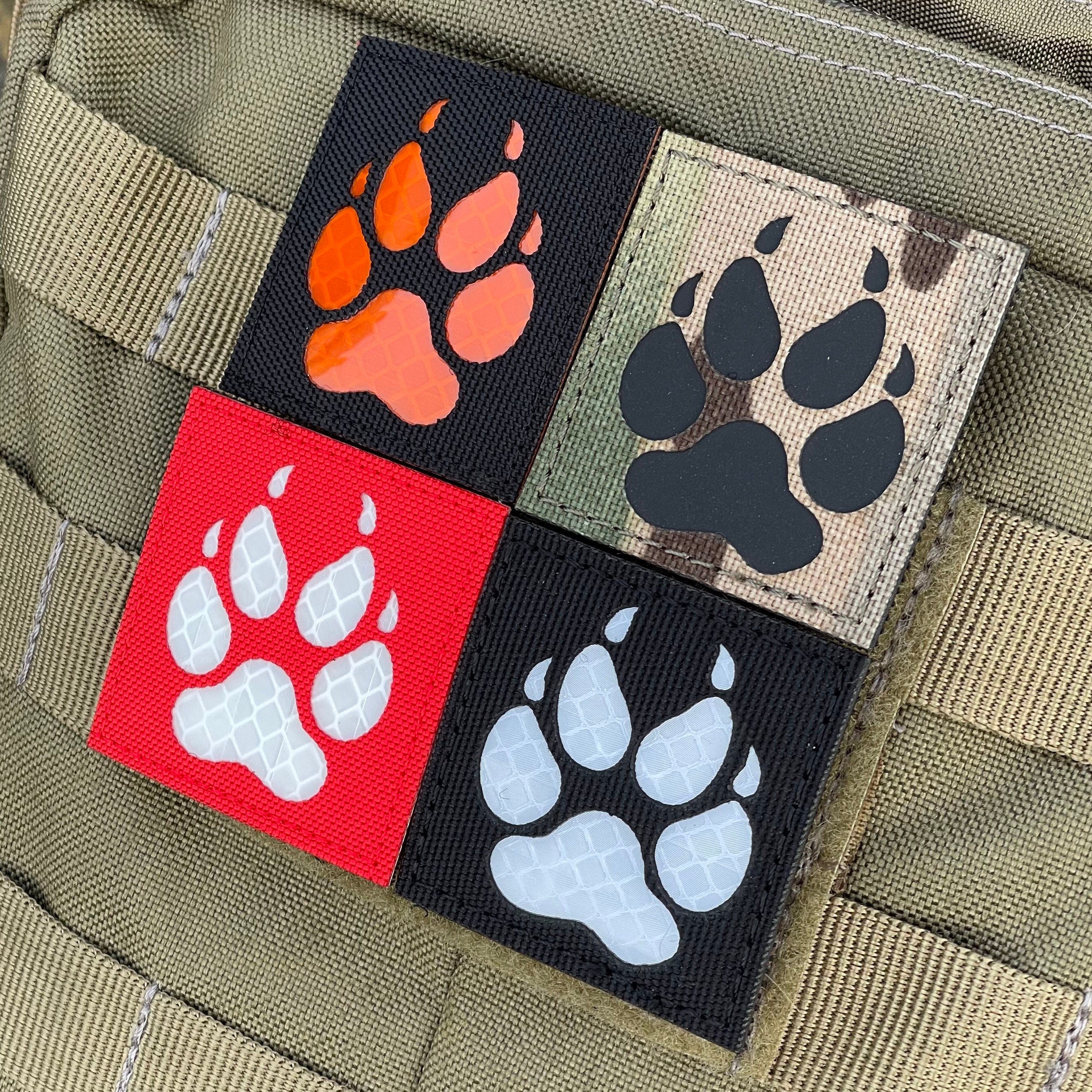 K9 Infrared IR Square - Reflective Laser Cut Morale Patch