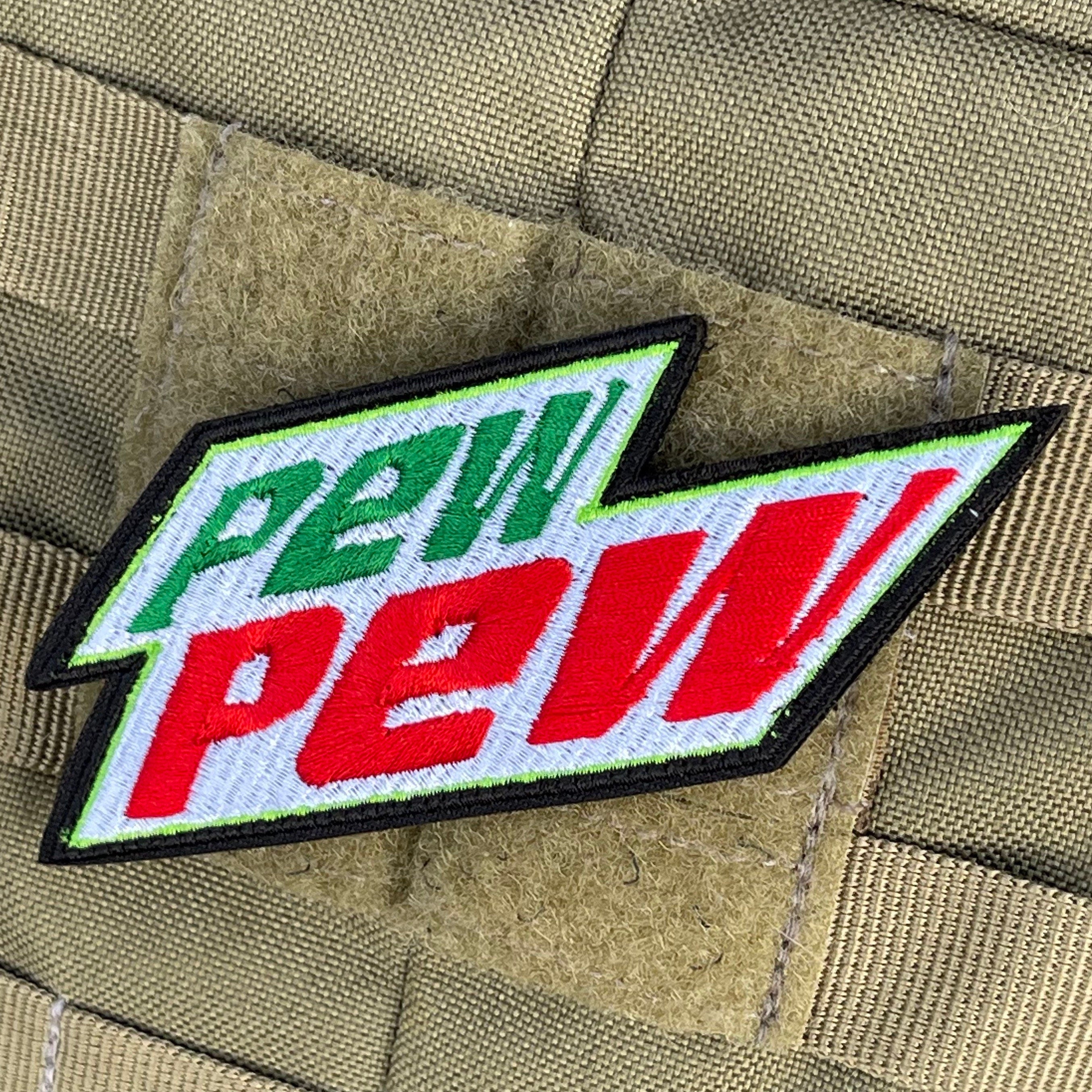 PewPew MTN Dew Style - Embroidered Morale Patch