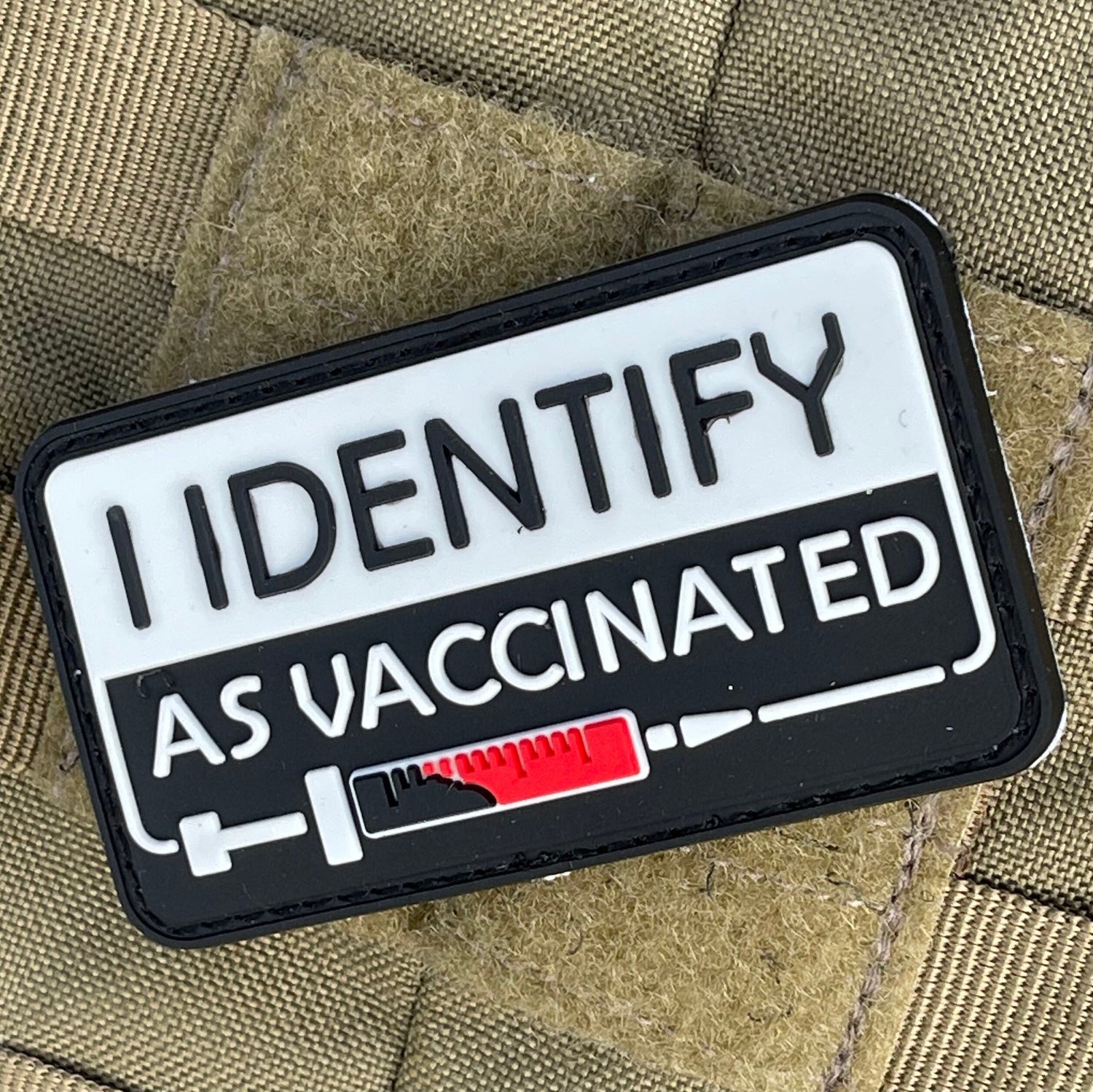 I Identify As Vaccinated - (PVC) Morale Patch