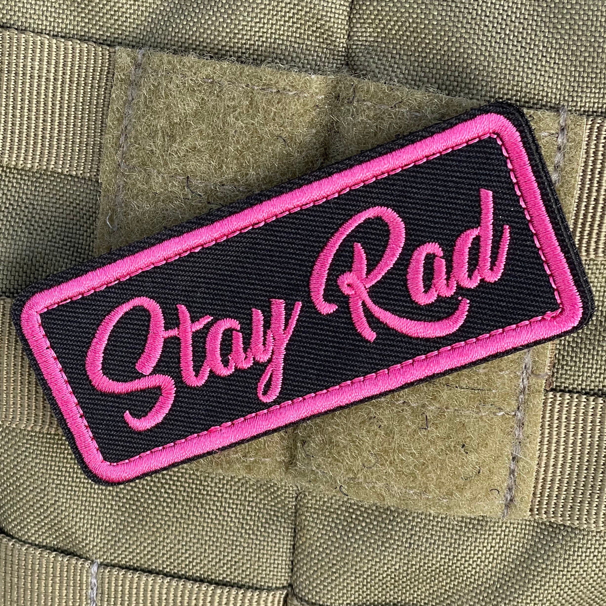 Stay Rad Retro Embroidered Morale Patch