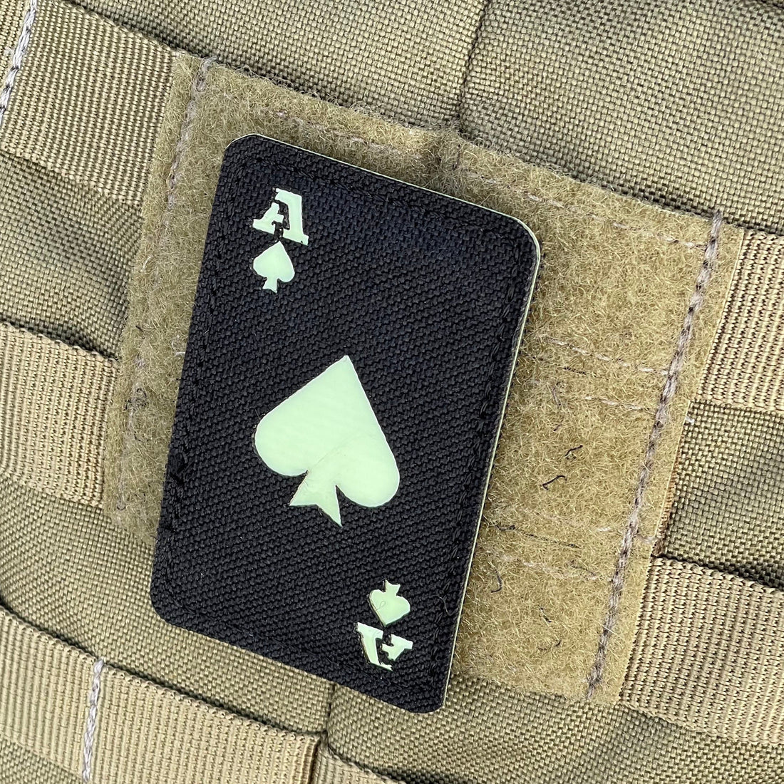 Ace of Spades - Laser Cut Glow In The Dark Morale Patch