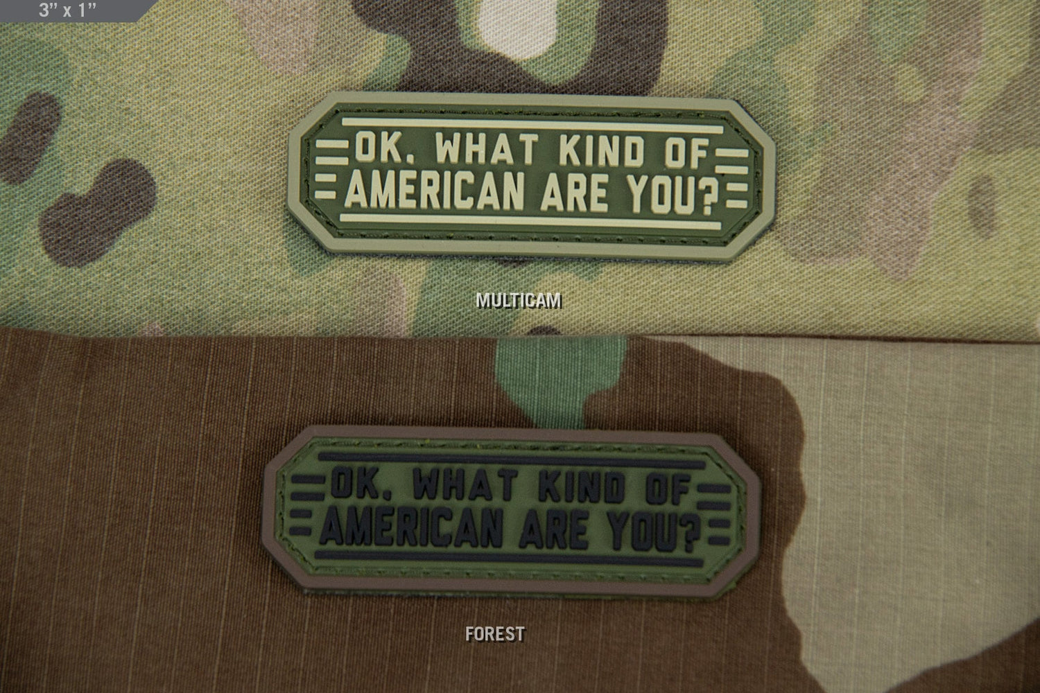 What Kind Of American Are You - (PVC) Morale Patch