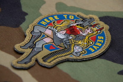 Here To Serve - Embroidered Morale Patch