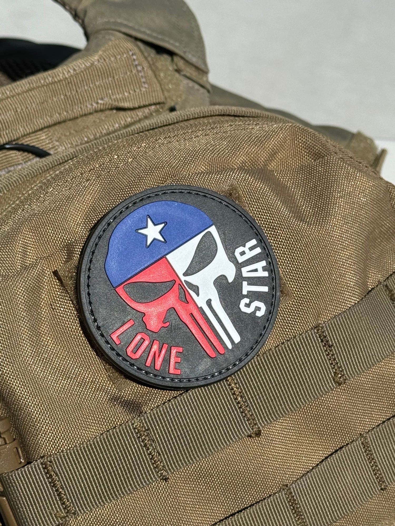 Texas Lone Star Punisher Circle (PVC) Morale Patch