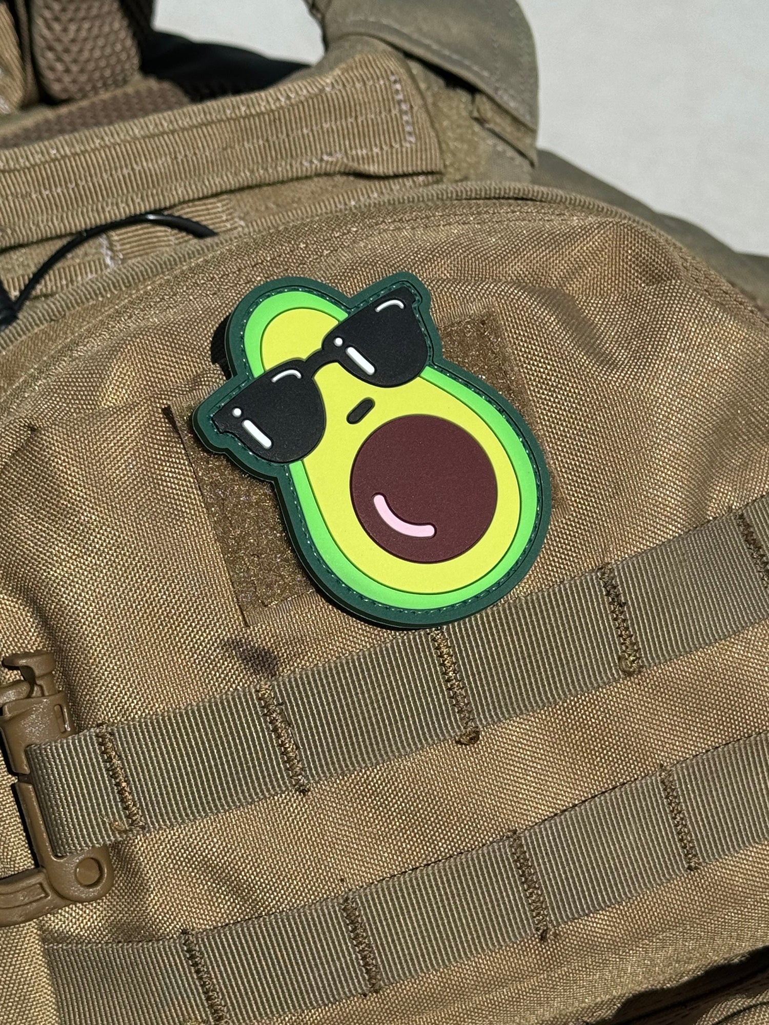 Avocado W/Sunglasses (PVC) Morale Patch