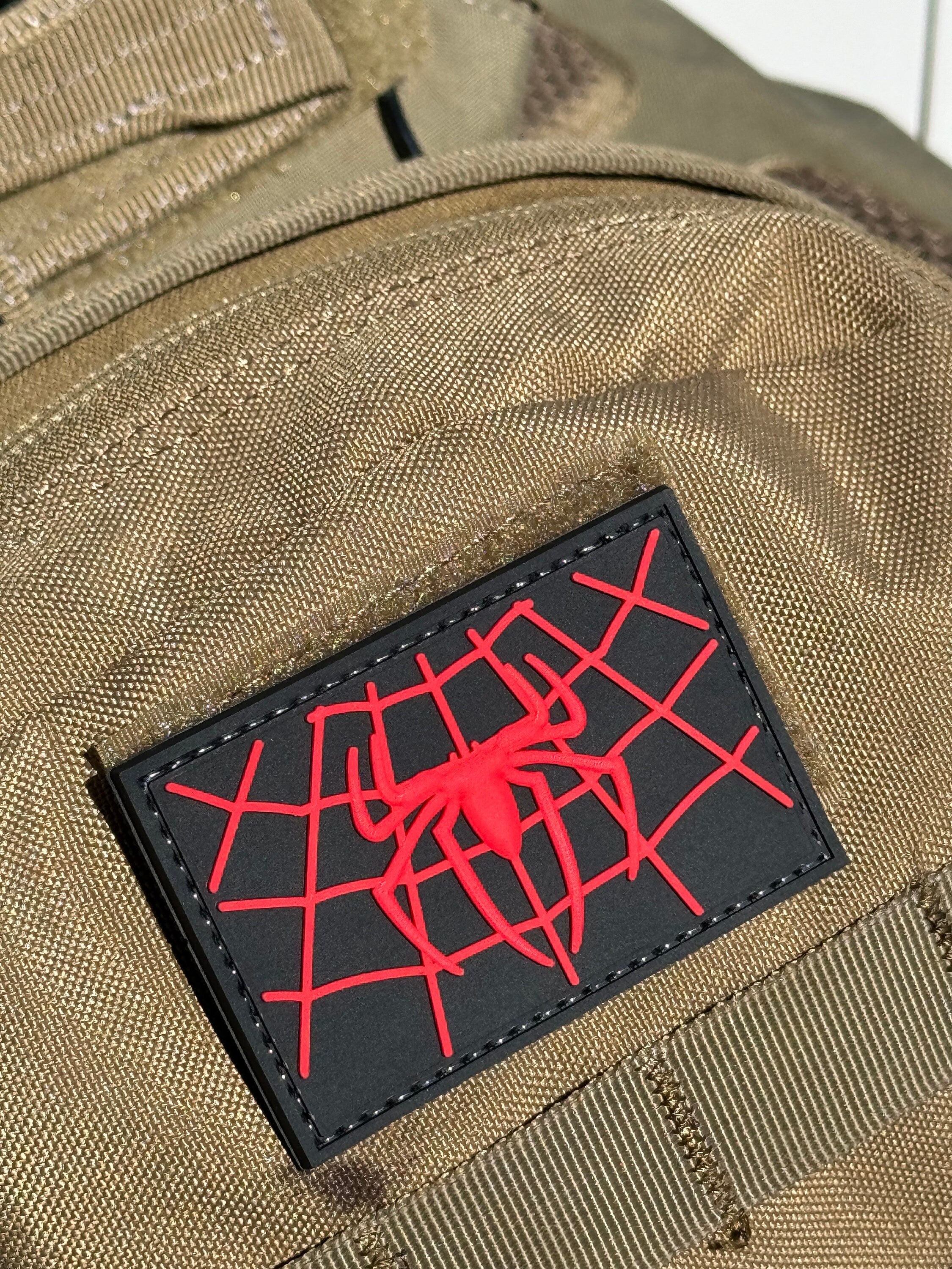 Spider In Web (PVC) Morale Patch