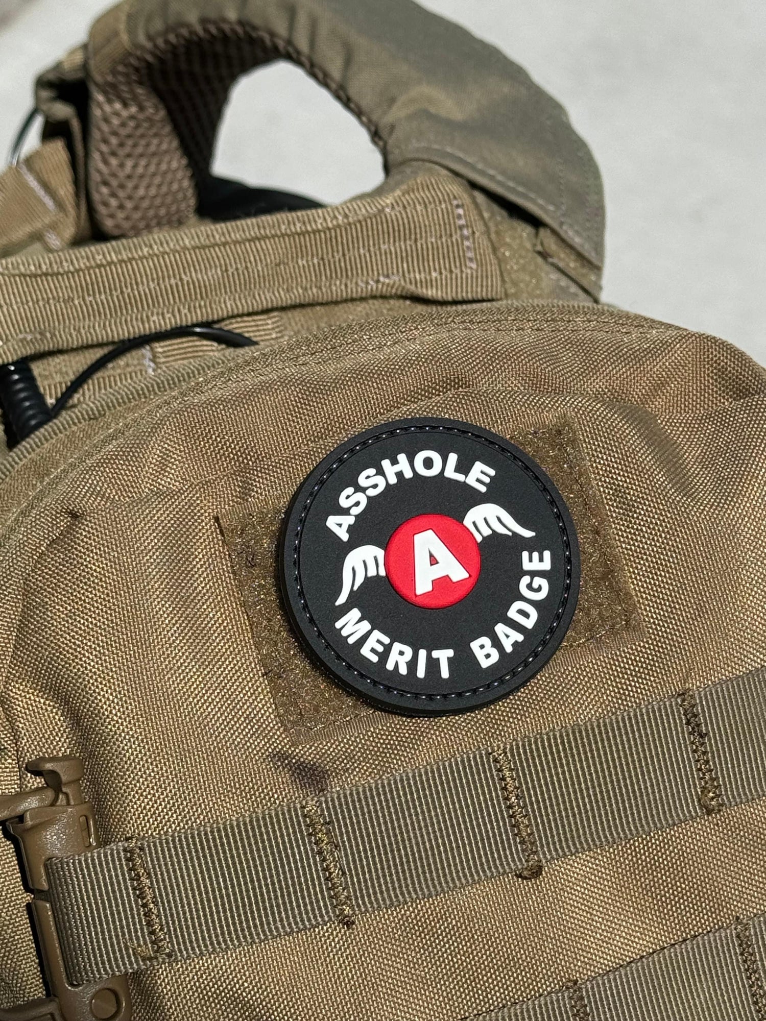 Asshole Merit Badge (PVC) Morale Patch