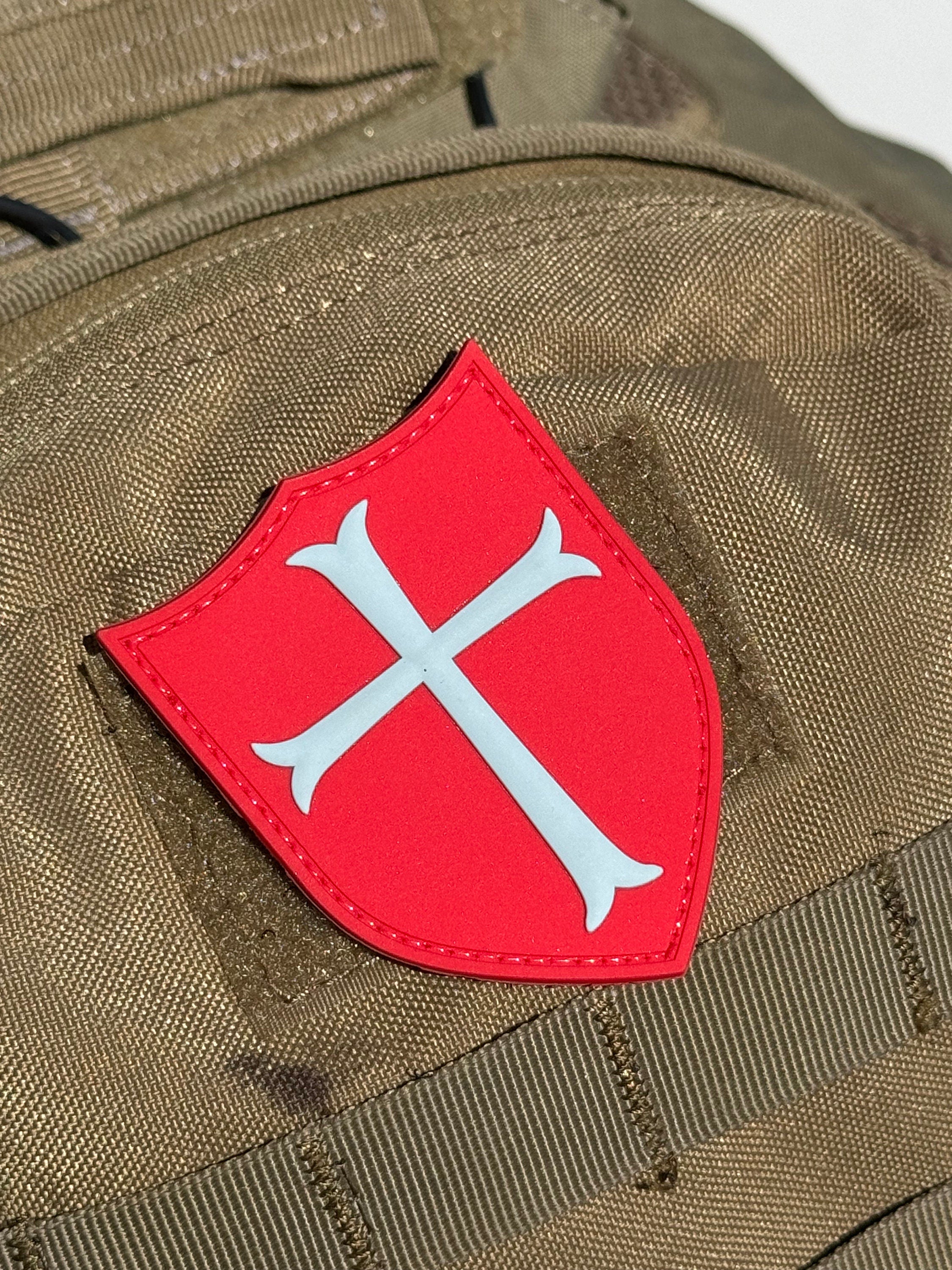 Knights Templar Crusaders Cross (PVC) Morale Patch