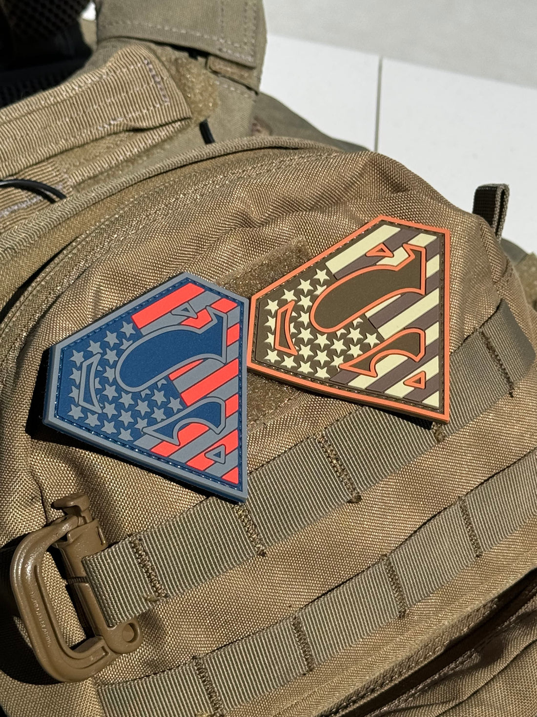 Superman Shield US Flag (PVC) Morale Patch