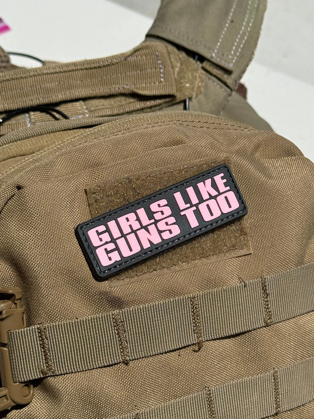 Girls Like Guns Too! (PVC) Morale Patch