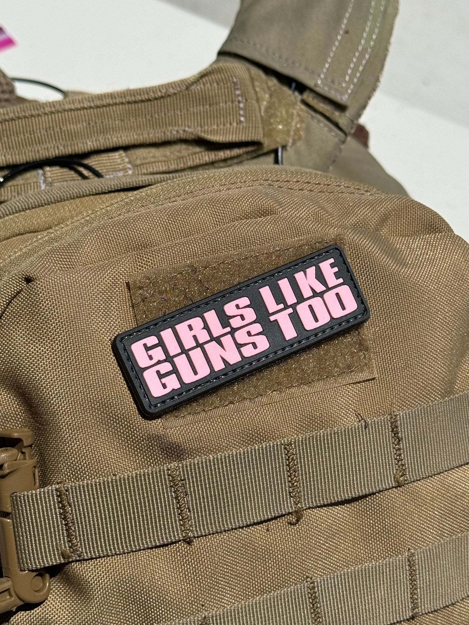 Girls Like Guns Too! (PVC) Morale Patch