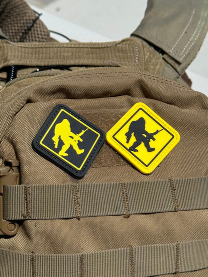 Bigfoot Crossing W/ Rifle and Pistol (PVC) Morale Patch