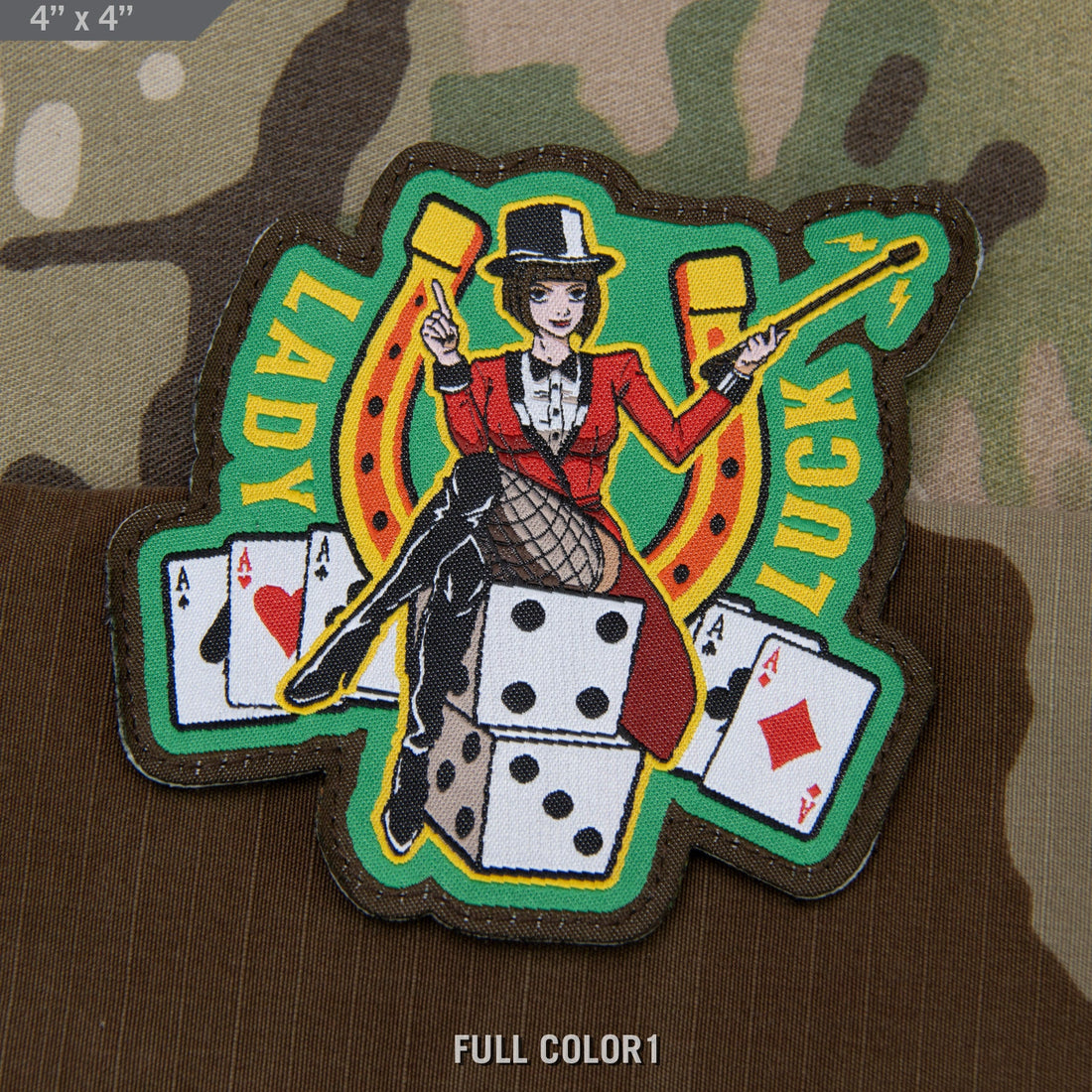 Lady Luck - Embroidered Morale Patch