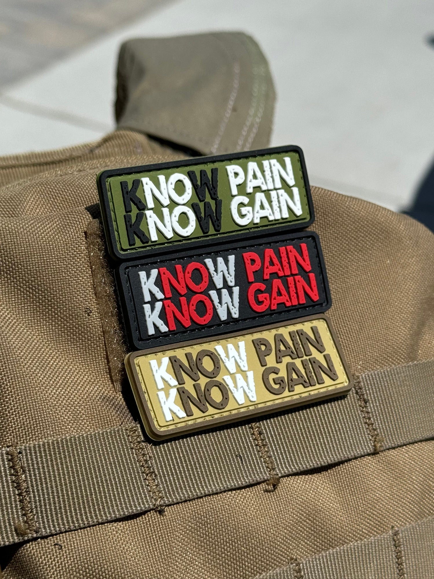 Know Pain Know Gain (PVC) Morale Patch