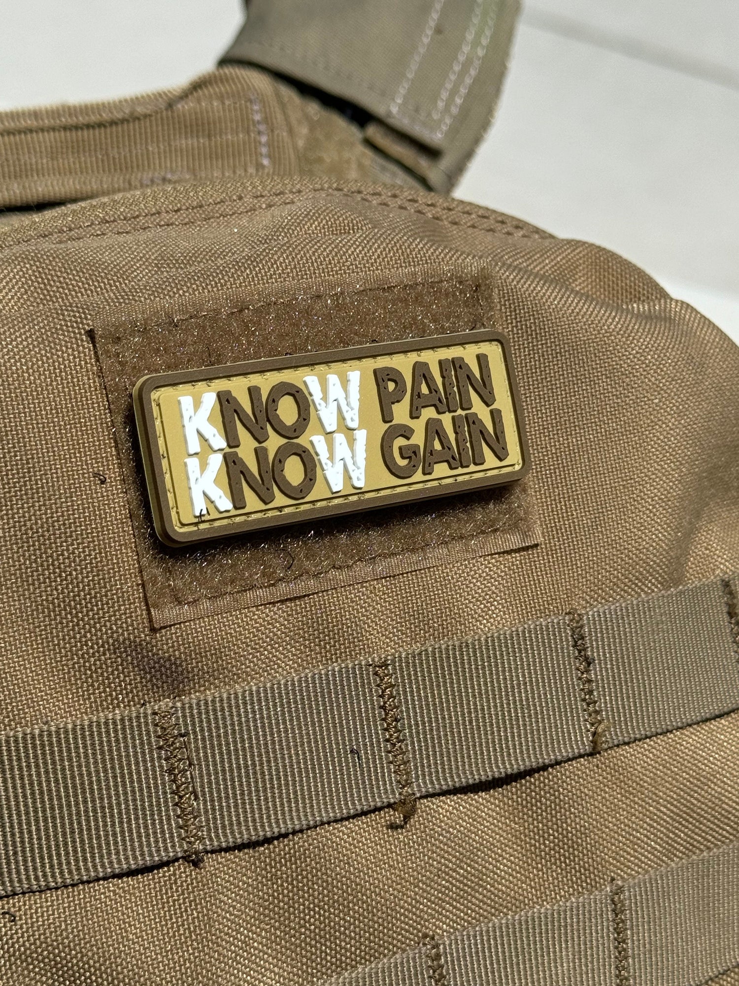 Know Pain Know Gain (PVC) Morale Patch