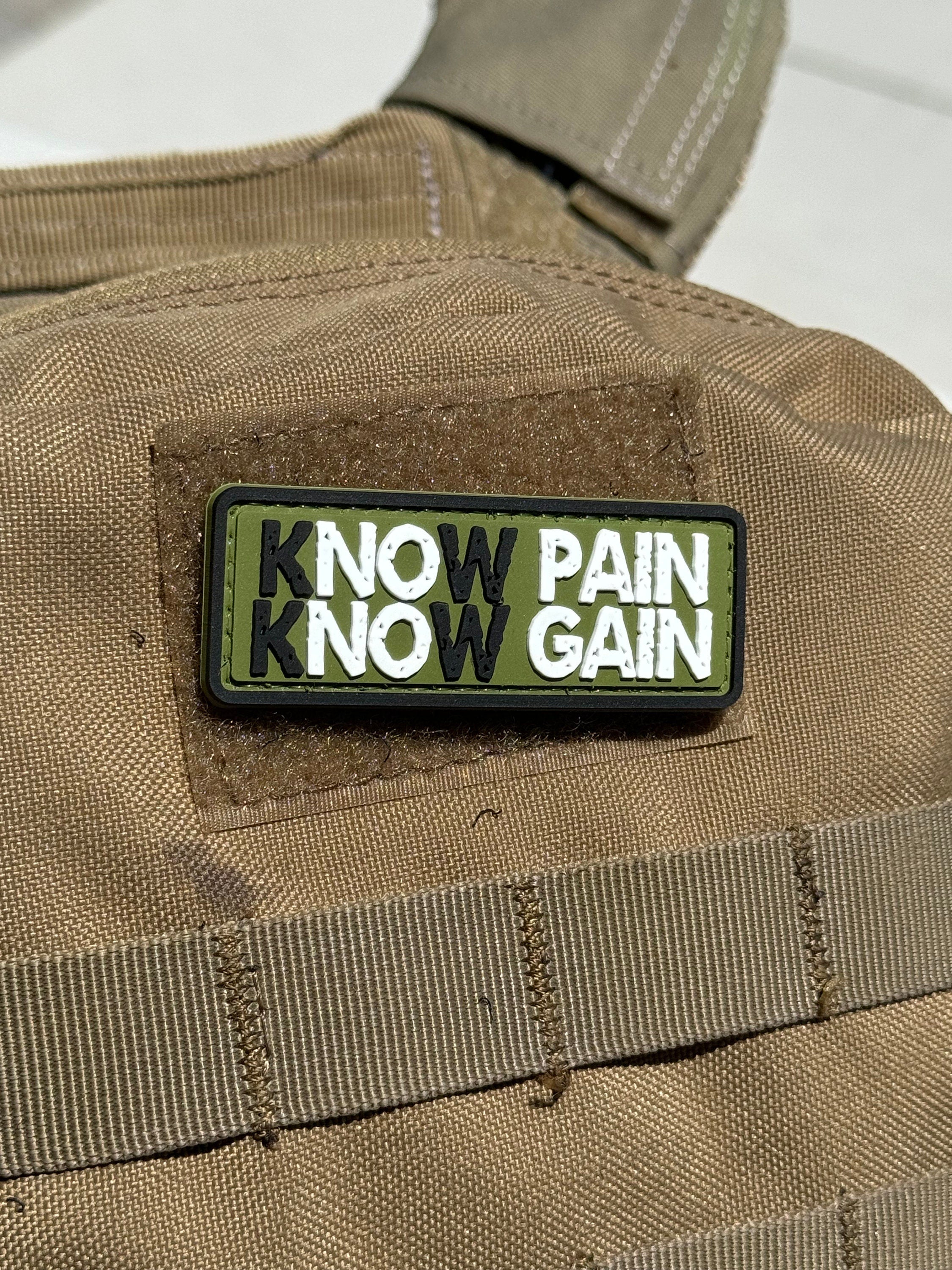 Know Pain Know Gain (PVC) Morale Patch