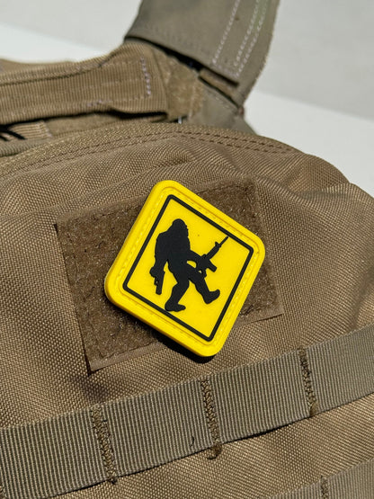 Bigfoot Crossing W/ Rifle and Pistol (PVC) Morale Patch