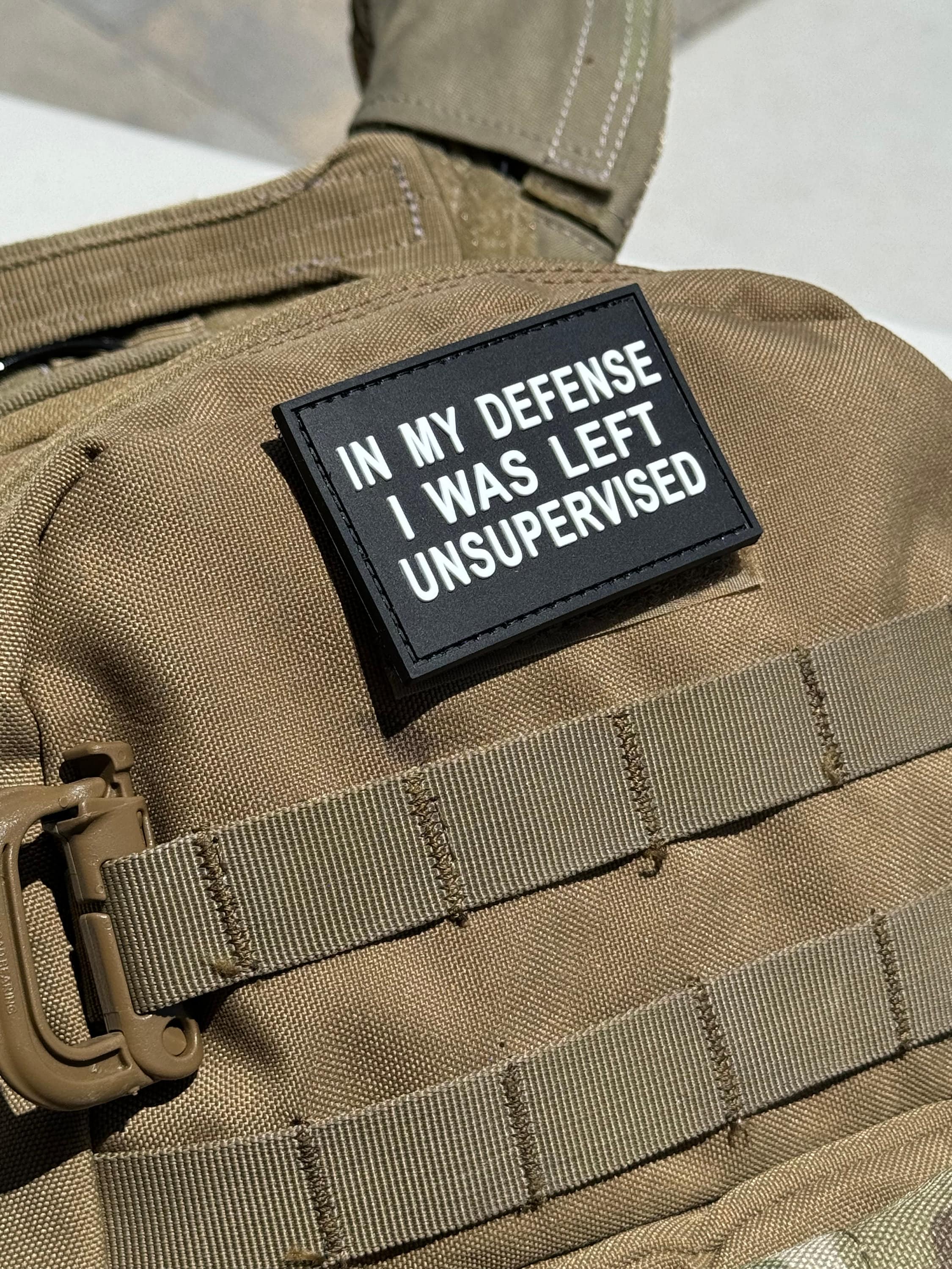 In My Defense I Was Left Unsupervised (PVC) Morale Patch