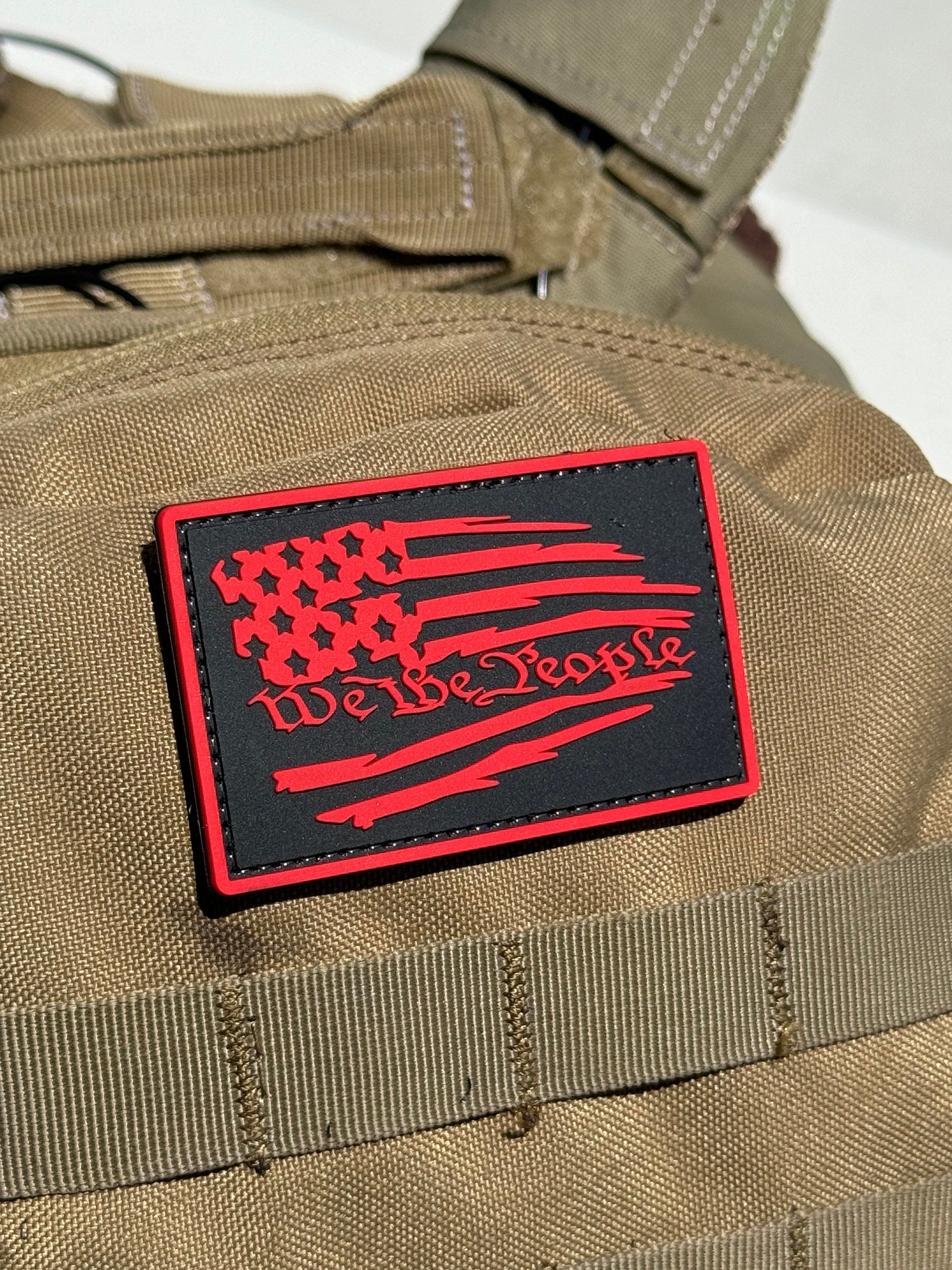 We The People Weathered US Flag (PVC) Morale Patch