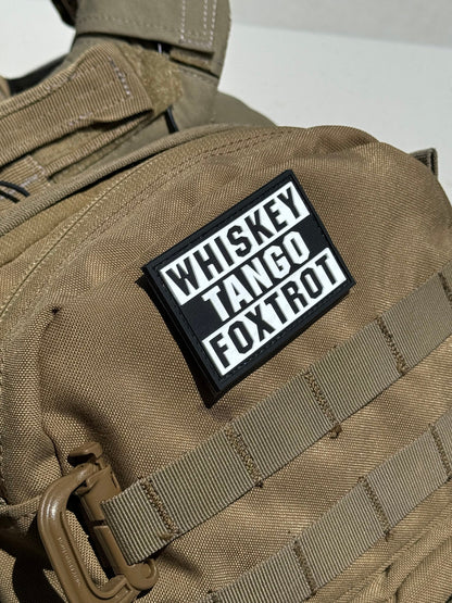 Whiskey Tango Foxtrot (PVC) Patch